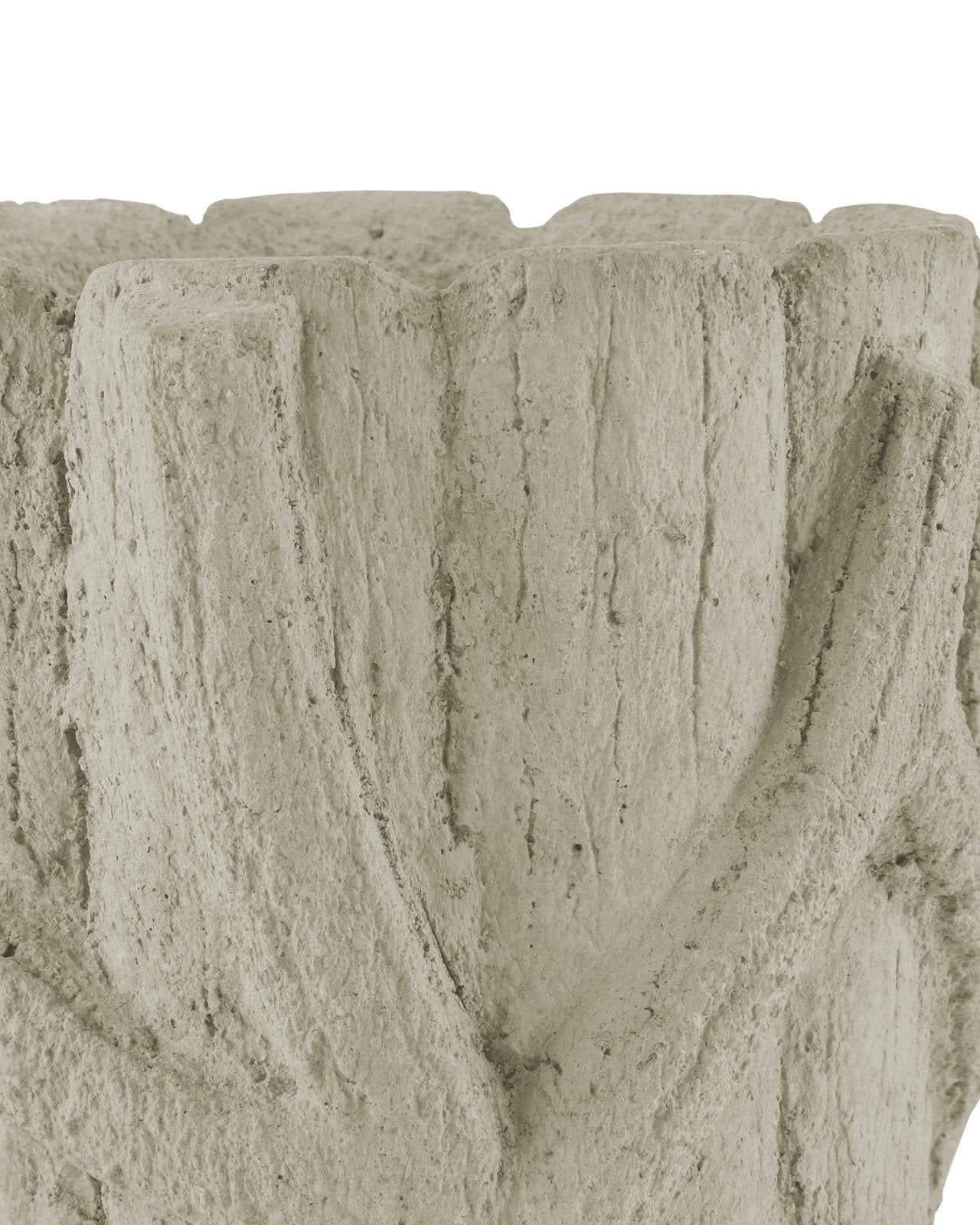 Small Faux Bois Planter